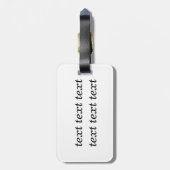 ギフト付きクリスマスサンタを子猫 ラゲッジタグ (裏面縦)