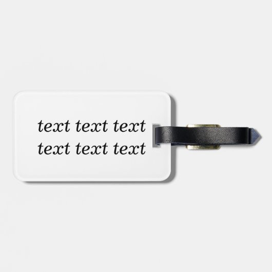 ギフト付きクリスマスサンタを子猫 ラゲッジタグ (裏面横)