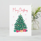 ギフト付きクリスマスツリー シーズンカード (スタンド正面)
