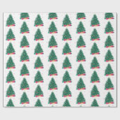 ギフト付きクリスマスツリー ラッピングペーパー (フラット)