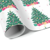 ギフト付きクリスマスツリー ラッピングペーパー (ロールコーナー)