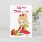 ギフト付きクリスマスドール シーズンカード (スタンド正面)
