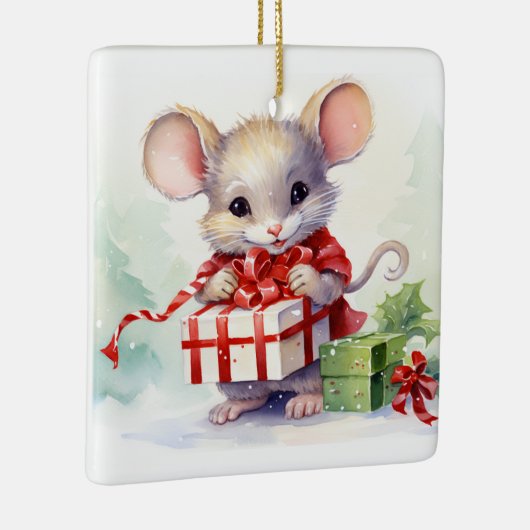 ギフト付きクリスマスマウス セラミックオーナメント (右)