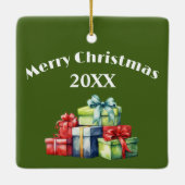 ギフト付きクリスマスマウス セラミックオーナメント (裏面)