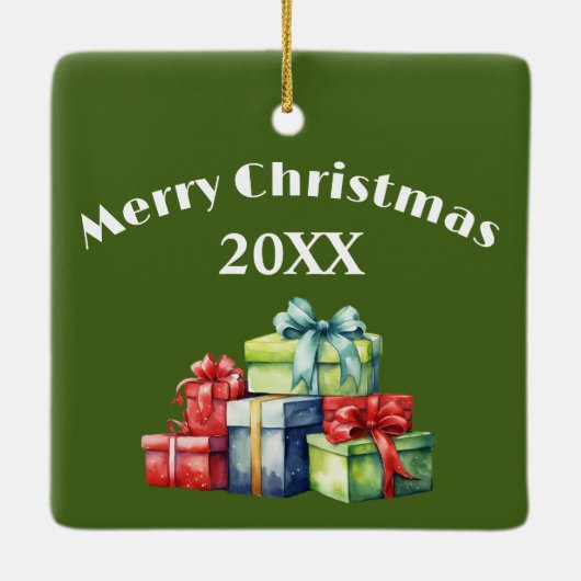 ギフト付きクリスマスマウス セラミックオーナメント (裏面)