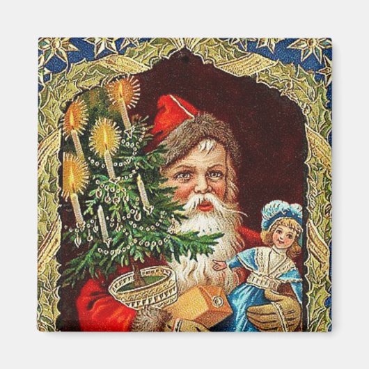 ギフト付きサンタヴィンテージ磁石 マグネット (正面)