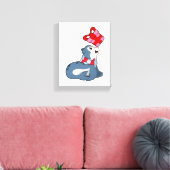 ギフト付きシール キャンバスプリント (インサイチュ (リビング))