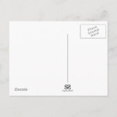 ギフト付きテディベア赤ちゃんシャワーサンキューカード ポストカード (裏面)