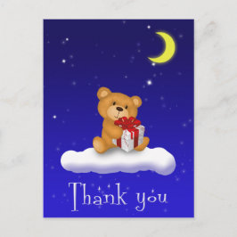 ギフト付きテディベア赤ちゃんシャワーサンキューカード ポストカード