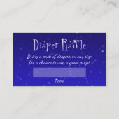 ギフト付きテディベア – おむつラッフルチケット エンクロージャーカード (裏面)