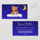 ギフト付きテディベア – おむつラッフルチケット エンクロージャーカード (正面/裏面)