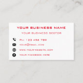 ギフト付き会社クリスマス名刺格言 名刺 (正面)