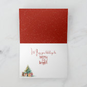 ギフト付き可愛いクリスマスマウス カード (内部)