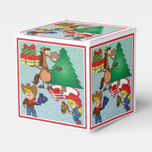 ギフト付き馬スティック馬の子供ギフト/お気に入りボックス フェイバーボックス (正面サイド)