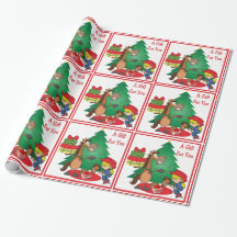 ギフト付き馬及びスティック馬女性のカーボーイギフトラップ