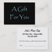 ギフト企業の券カードパック 割引カード (正面/裏面)