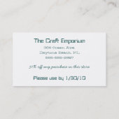 ギフト企業の券 割引カード (裏面)