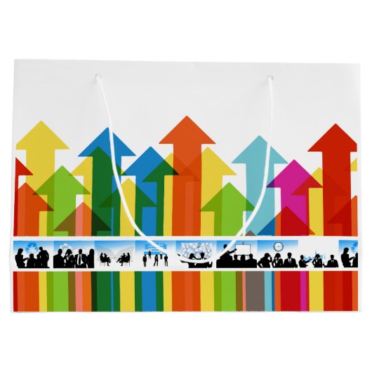 ギフト企業の抱き枕（セールスチームVer 1） ラージペーパーバッグ (裏面)