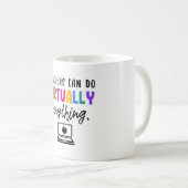 ギフト先生は実質的に何でもできる コーヒーマグカップ (正面右)