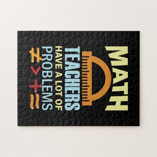 ギフト先生数学の先生は多くの問題を持っている ジグソーパズル (横)