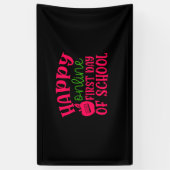 ギフト先生 |ハッピーオンライン学校初日 横断幕 (縦)