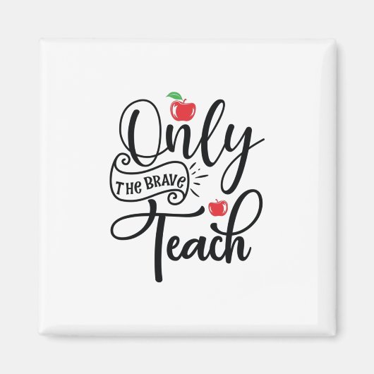 ギフト先生 |勇敢な先生のみ マグネット (正面)