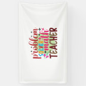 ギフト先生 |問題ソルバーMath先生 横断幕 (縦)