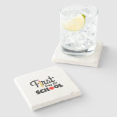 ギフト先生 |学校の初日 ストーンコースター (横)