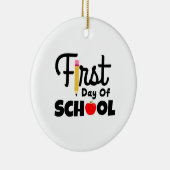 ギフト先生 |学校の初日 セラミックオーナメント (右)
