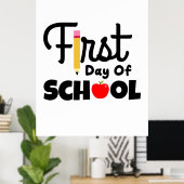 ギフト先生 |学校の初日 ポスター (ホームオフィス)