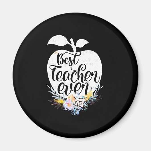 ギフト先生 |最高の先生フラワー マグネット (正面)