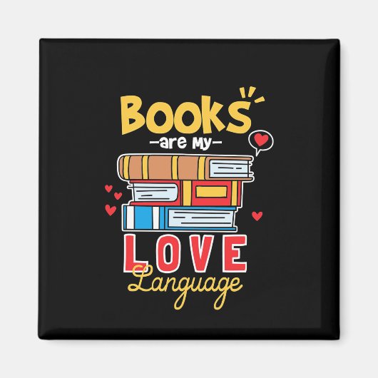 ギフト先生 |本は私の愛の言葉 マグネット (正面)