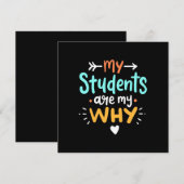 ギフト先生 |私の生徒が理由 招待状 (正面/裏面)