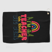 ギフト先生 |私は大きな先生のようなものだ ゴルフタオル (横)