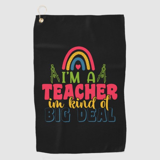 ギフト先生 |私は大きな先生のようなものだ ゴルフタオル (正面)