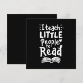 ギフト先生 |私教えは小さな読人々 招待状 (正面/裏面)