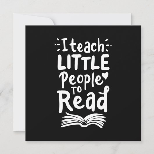 ギフト先生 |私教えは小さな読人々 招待状 (正面)