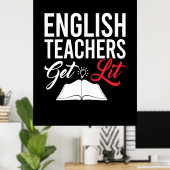 ギフト先生 |英語の先生が点灯 ポスター (ホームオフィス)