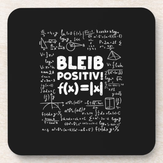 ギフト先生 | Bleib Positiv数学先生 コースター (正面)