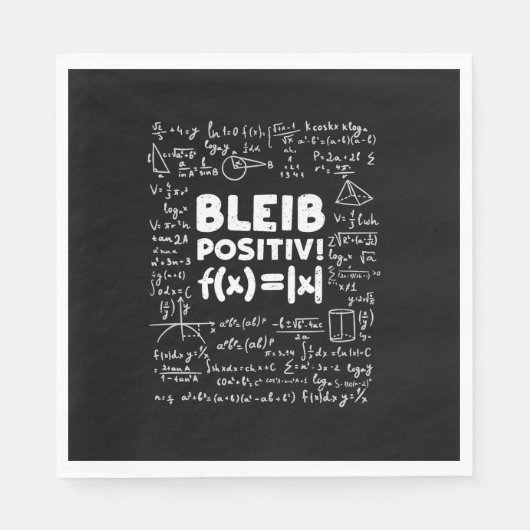 ギフト先生 | Bleib Positiv数学先生 スタンダードランチョンナプキン (正面)