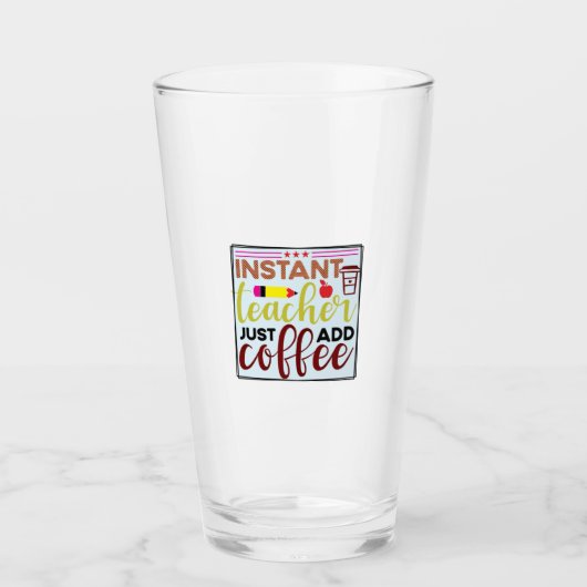 ギフト先生 | Instant Teaccherコーヒーのみを追加 タンブラーグラス (正面)