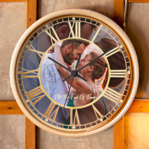 ギフト写真エレガントの壁モダン時計を作成 壁時計
