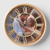 ギフト写真エレガントの壁モダン時計を作成 壁時計 (正面)