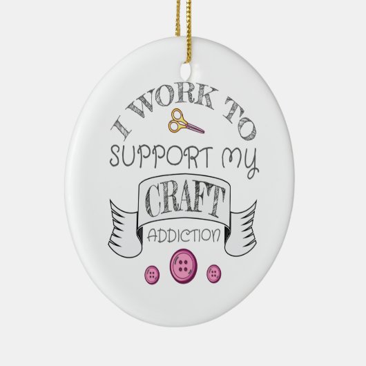 ギフト制作が私のクリフト中毒をサポート セラミックオーナメント (右)