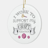 ギフト制作が私のクリフト中毒をサポート セラミックオーナメント (左)