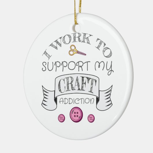 ギフト制作が私のクリフト中毒をサポート セラミックオーナメント (左)