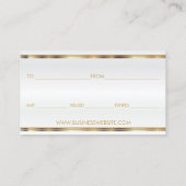 ギフト券そうピンクの口紅ビジネス 割引カード (裏面)