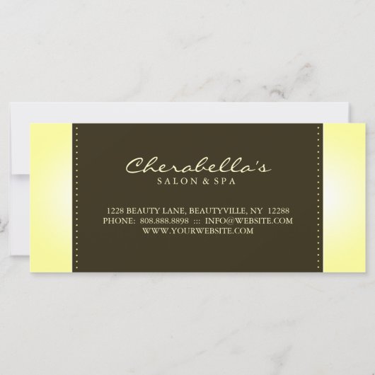 ギフト券なめしサロンかわいらし女性Ylw (裏面)