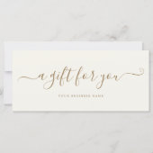 ギフト券のエレガントシンプル (正面)