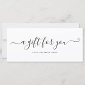 ギフト券のエレガントシンプル (正面)